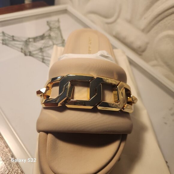 Good American Cream Platform Slides. NIB. Size 6.5 - Picture 5 of 11